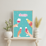 Plakat Cheers 30x40cm - 3