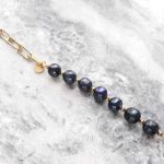 Bransoletka z czarnych pereł - 