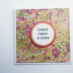 Kartka ręcznie robiona z życzeniami szybkiego powrotu do zdrowia - Kartka powrotu do zdrowia