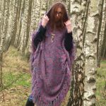 Poncho z kapturem - poncho hippie