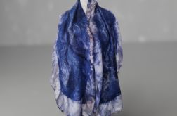 SZAL SZALIK JEDWABNO WEŁNIANY ZWIEWNY