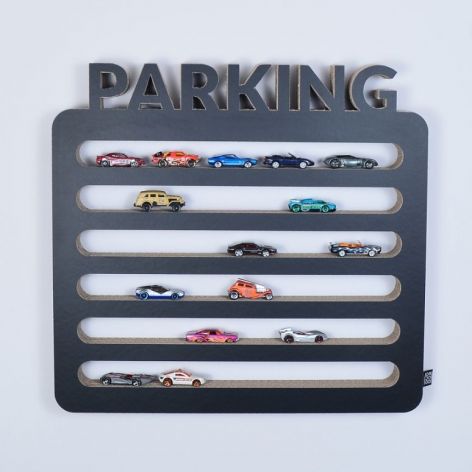 Półka na resoraki PARKING | czarny