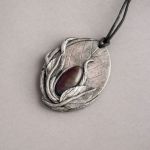 Wisior inspirowany naturą z agatem - 