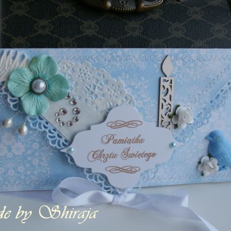 Pamiątka Chrztu św. - 'koronkowa serwetka'