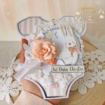 Kartka body na chrzest "LittleOnePeach"GOTOWA - 
