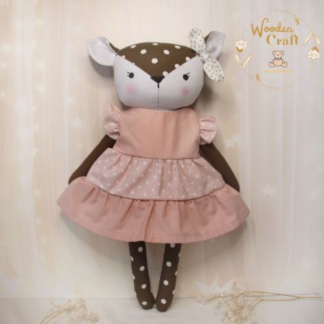 Sarenka Nina przytulanka w sukieneczce róż