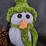 Duży bałwanek szydełko Handmade bałwan święta - 3