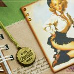 przepiśnik-  ' pin up girl na ognisku II' - 