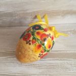 Jajko zdobione w stylu folk - Dekoracja wielkanocna