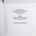 Elegancka kartka ślubna minimalistyczna  - Personalizowana kartka ślubna z życzeniami