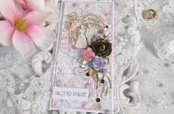 Ślubna kartka DL w pudełku 76