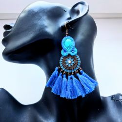 Chaber kolczyki sutaszowe