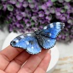 Wisiorek niebieski motyl - wisiorek motylek niebieski