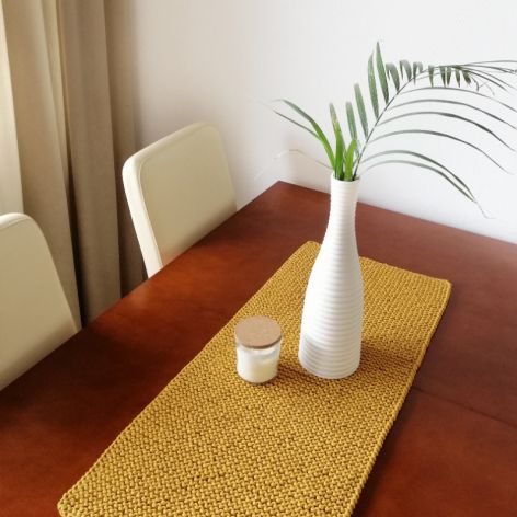 Bieżnik ręcznie robiony,obrus na stół ,35x120cm 5mm.
