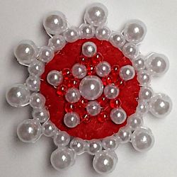 Broszka a la śnieżynka