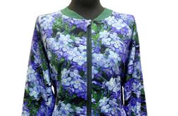 Bomberka damska kwiaty lila