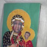 Ikona - Matka Boża Częstochowska - widok boczny
