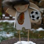 Agatowy anioł - piłkarz - aniołek chłopiec