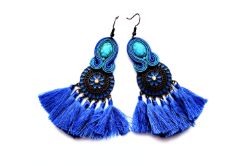 Chaber kolczyki sutaszowe