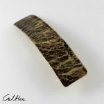 Kamień - mosiężna klamra (2000-22) - Metalowa spinka do włosów