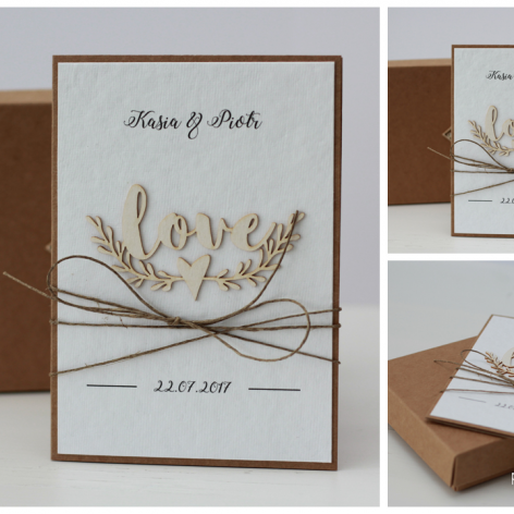 Stylowy zestaw ślub LOVE