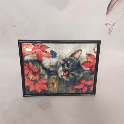 Obrazek diamentowy 15x20cm KOTEK 1