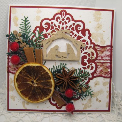 Kartka na Boże Narodzenie w pudełku 03 - pachnąca