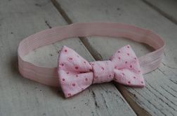 Opaska niemowlęca - Mała, ażurowa kokardka