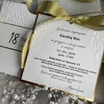 Zaproszenie na 18-tkę w kieszonce - 
