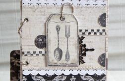 Notes kulinarny w stylu vintage