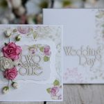 Kartka z pudełkiem - romantyczny ślub2 - różowa kartka ślubna