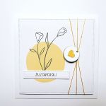 Skromna kartka ręcznie robiona na urodziny  - Minimalistyczna kartka urodzinowa