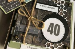 Męska kartka w pudełku! 40-tka