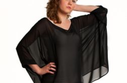 Czarna tunika szyfonowa