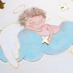 Anioł Stróż personalizowany obrazek chrzest - obrazek z aniołem stróżem