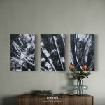 Tryptyk zimowy black & white - 