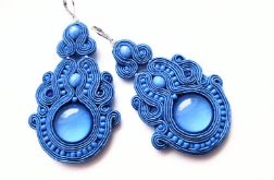 Blue Sky kolczyki sutaszowe