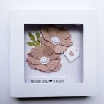 Stylowa kartka ślubna ręcznie robiona - Minimalistyczna kartka na ślub w pudełku