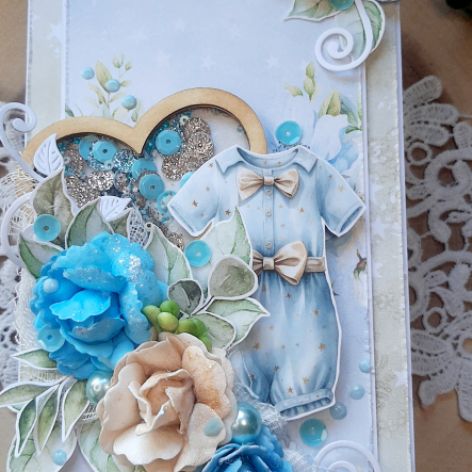 Kartka z serduszkiem dla dziewczynki