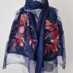 SZAL SZALIK JEDWABNO WEŁNIANY Róża Feltmondo - Szalik jedwabny