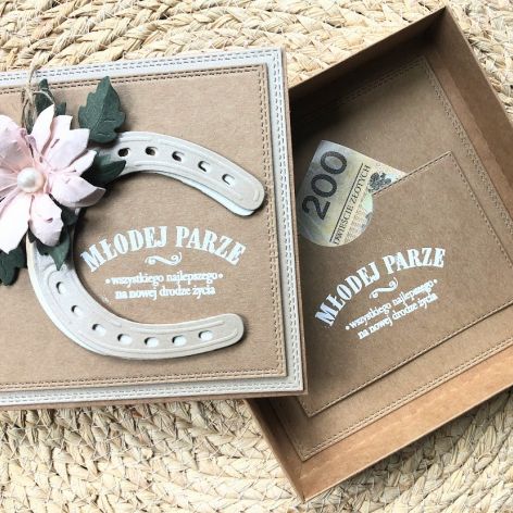 029,Kartka w pudełku na ślub w stylu rustykalnym