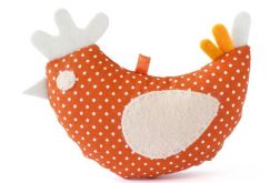 WIOSENNA POMARAŃCZOWA KURKA w kropki