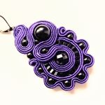Purple Night kolczyki sutasz - 
