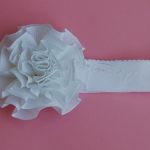 Opaska niemowlęca - "W bieli" - 