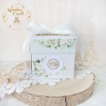 Exploding box komunijny "WhiteRoses 1" GOTOWY - 