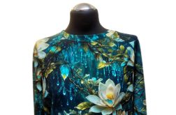 Bluzka damska wodna lilia S/M wyprzedaż