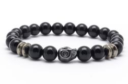 Bransoletka męska onyks hematyt