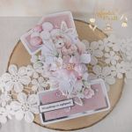 Kartka cyferka na roczek "Baby Unicorn"GOTOWA - 