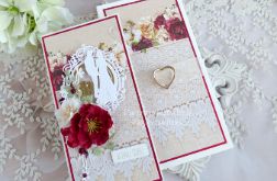 Ślubna kartka w pudełku 1063