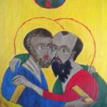 Święty Piotr i Paweł - ikona/a/ - zbliżenie